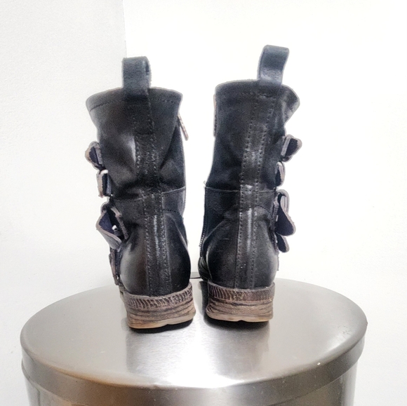 Rare Discontinued AS98 Black Studded Buckle Boots Size 38 EUC - Picture 6 of 11